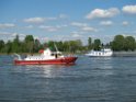 Motor Segelboot mit Motorschaden trieb gegen Alte Liebe bei Koeln Rodenkirchen P048